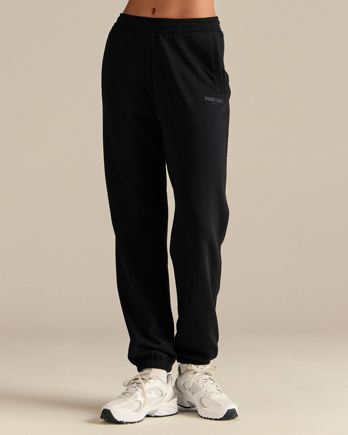 Comfort Cuffed Hem Joggers | Black - Image 6