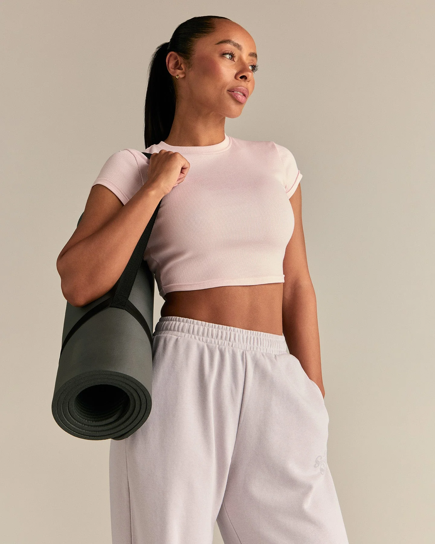 Comfort Graphic Ribbed Baby T-Shirt | Ballet Pink - Image 2