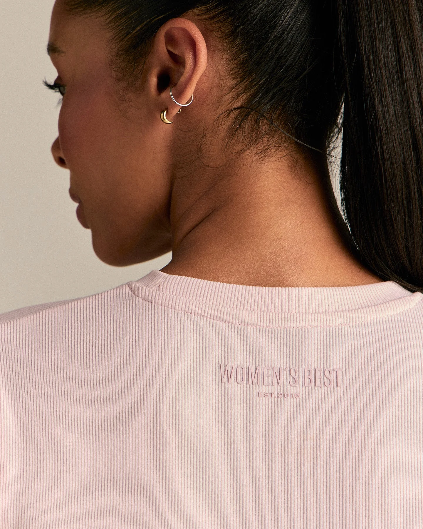 Comfort Graphic Ribbed Baby T-Shirt | Ballet Pink - Image 3