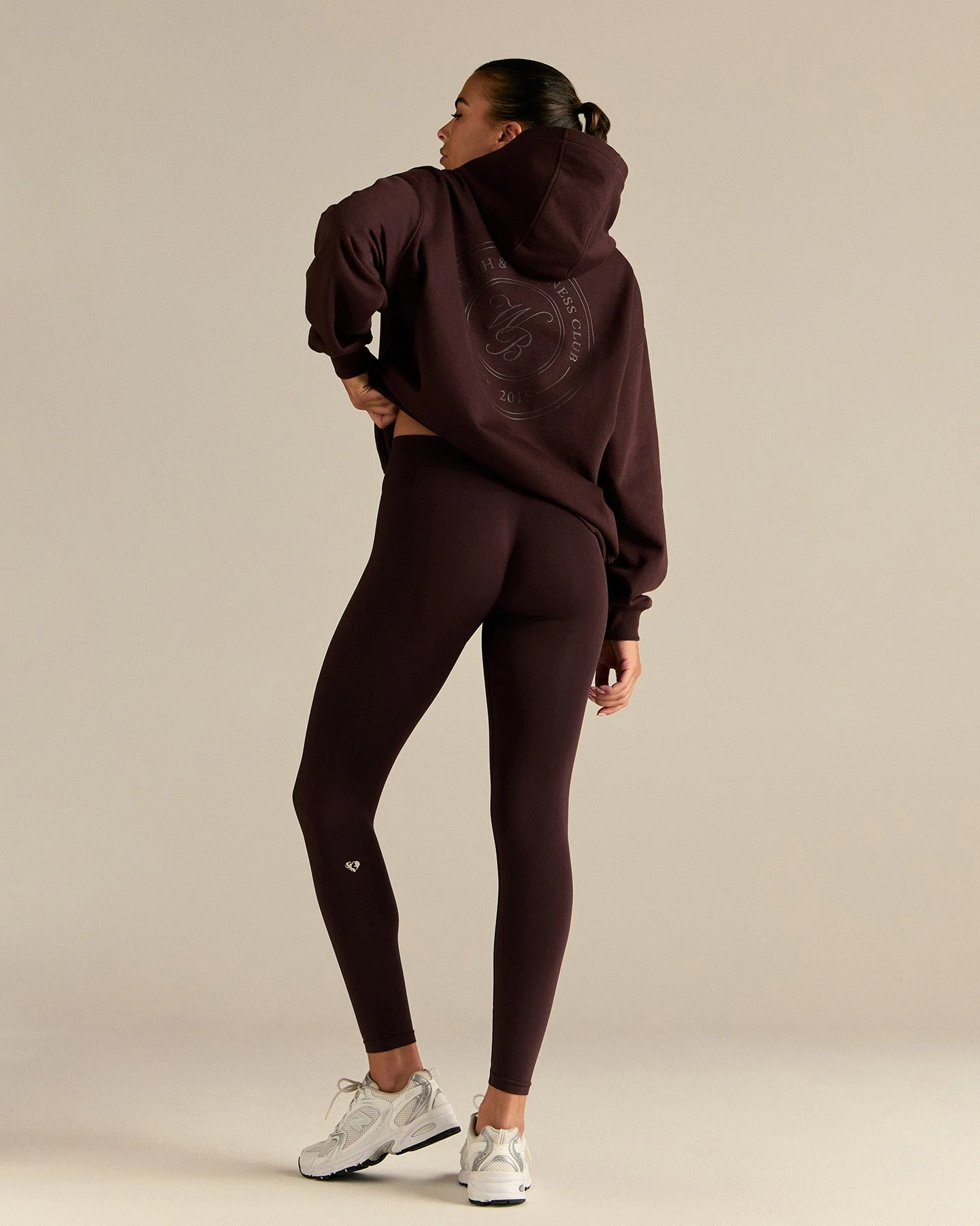 Comfort Oversized Health Club Graphic Hoodie | Cafe Noir - Image 3