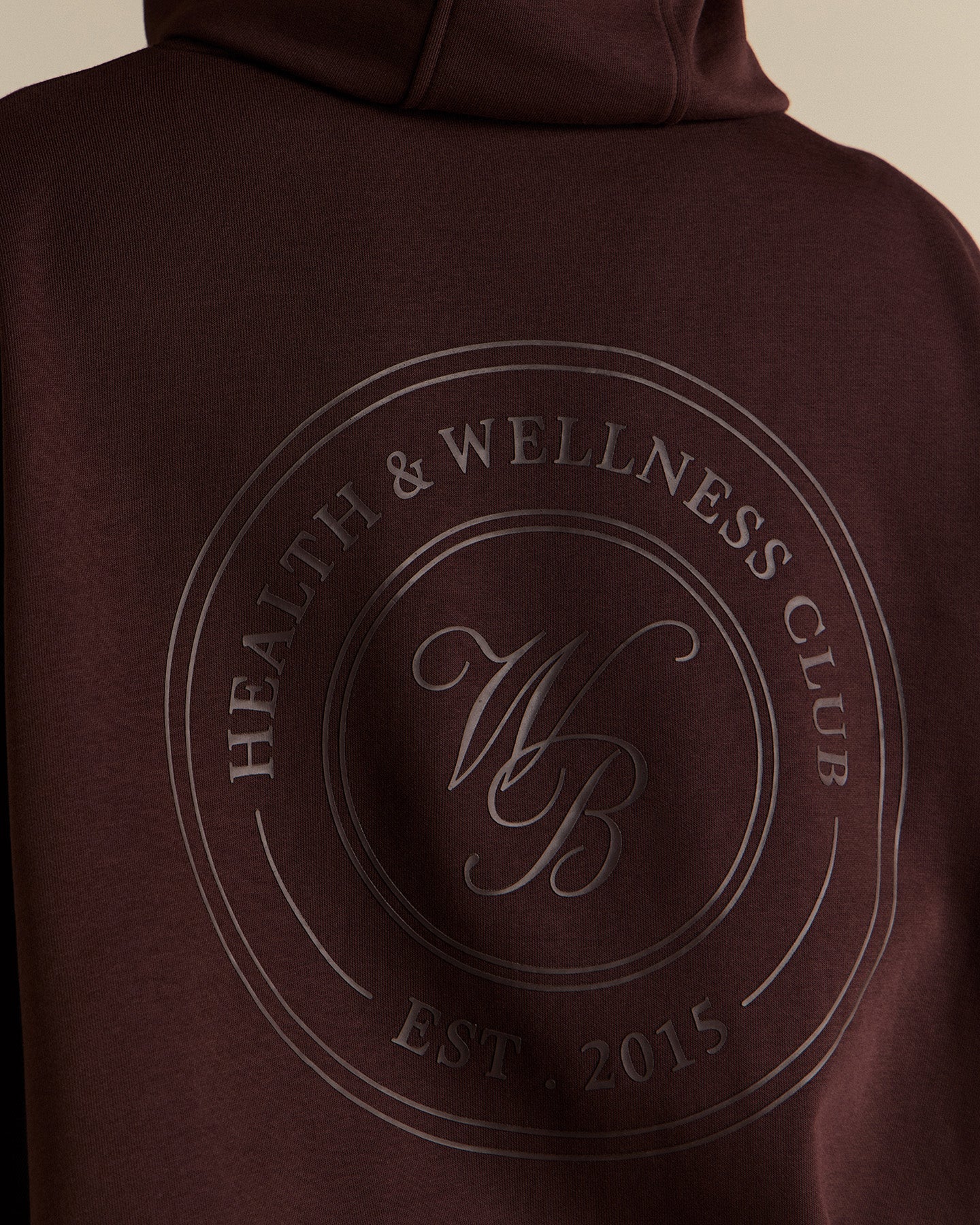 Comfort Oversized Health Club Graphic Hoodie | Cafe Noir - Image 8