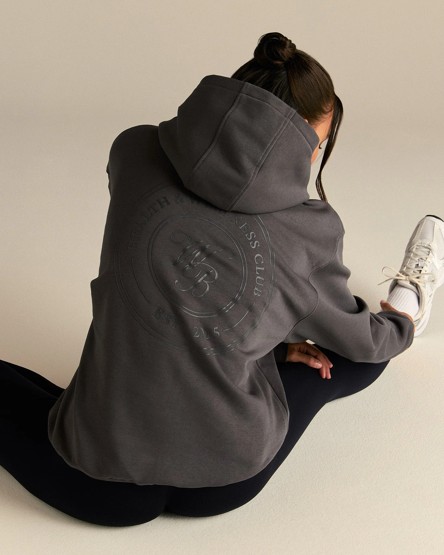 Comfort Oversized Health Club Graphic Hoodie | Graphite - Image 2