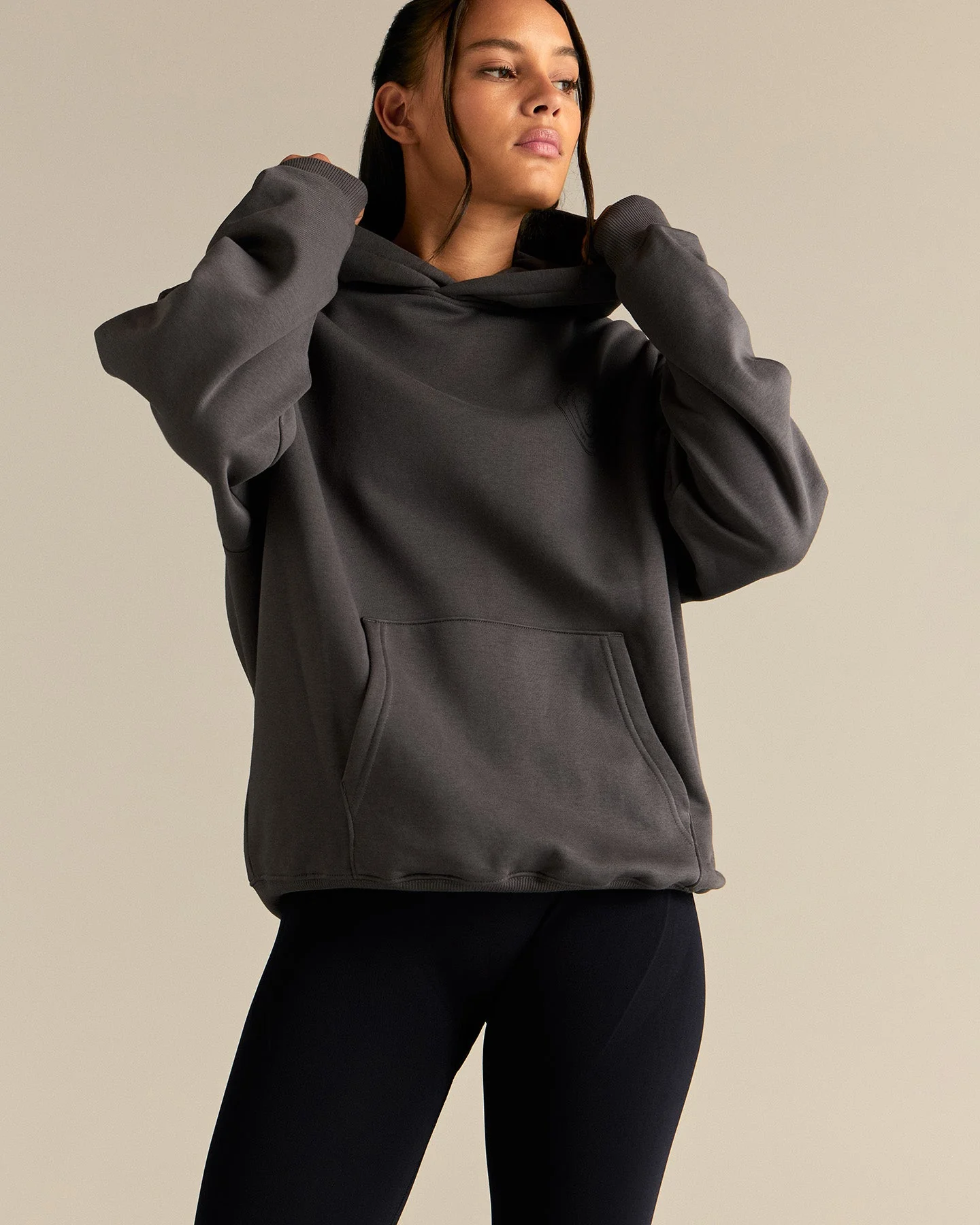 Comfort Oversized Health Club Graphic Hoodie | Graphite - Image 3