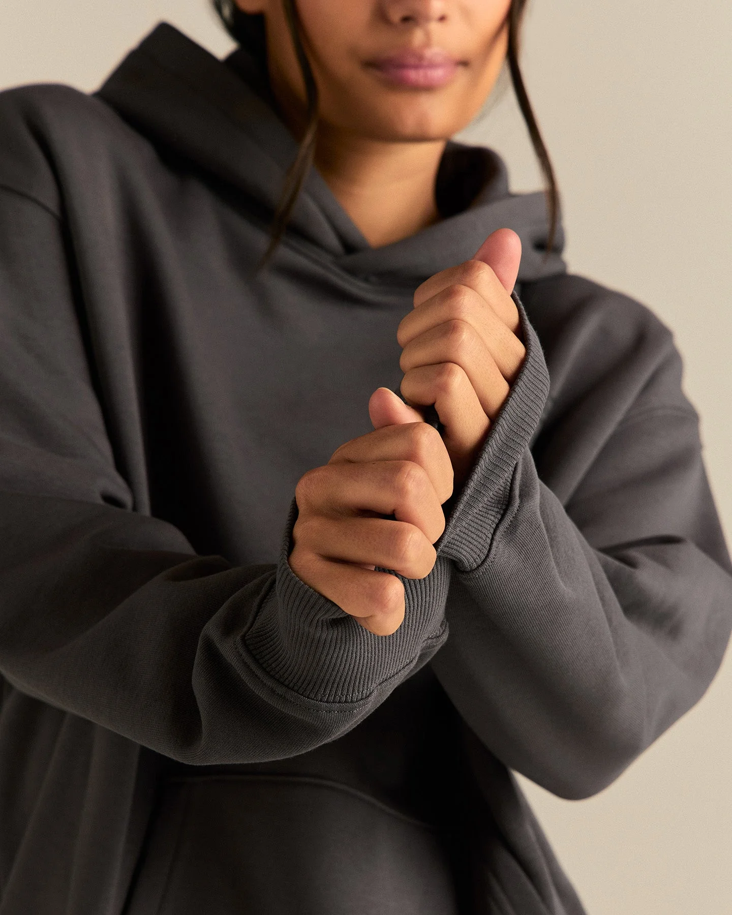 Comfort Oversized Health Club Graphic Hoodie | Graphite - Image 7