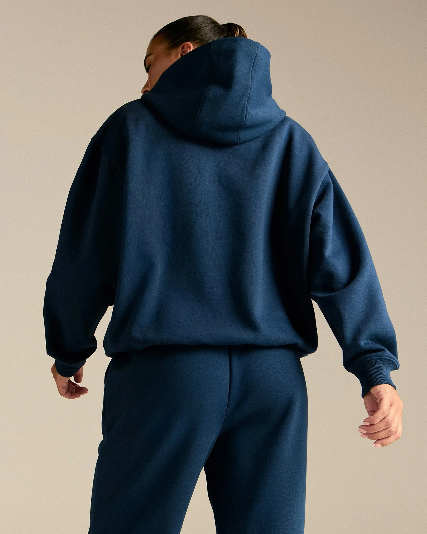 Comfort Oversized PWR Hoodie | True Navy - Image 7