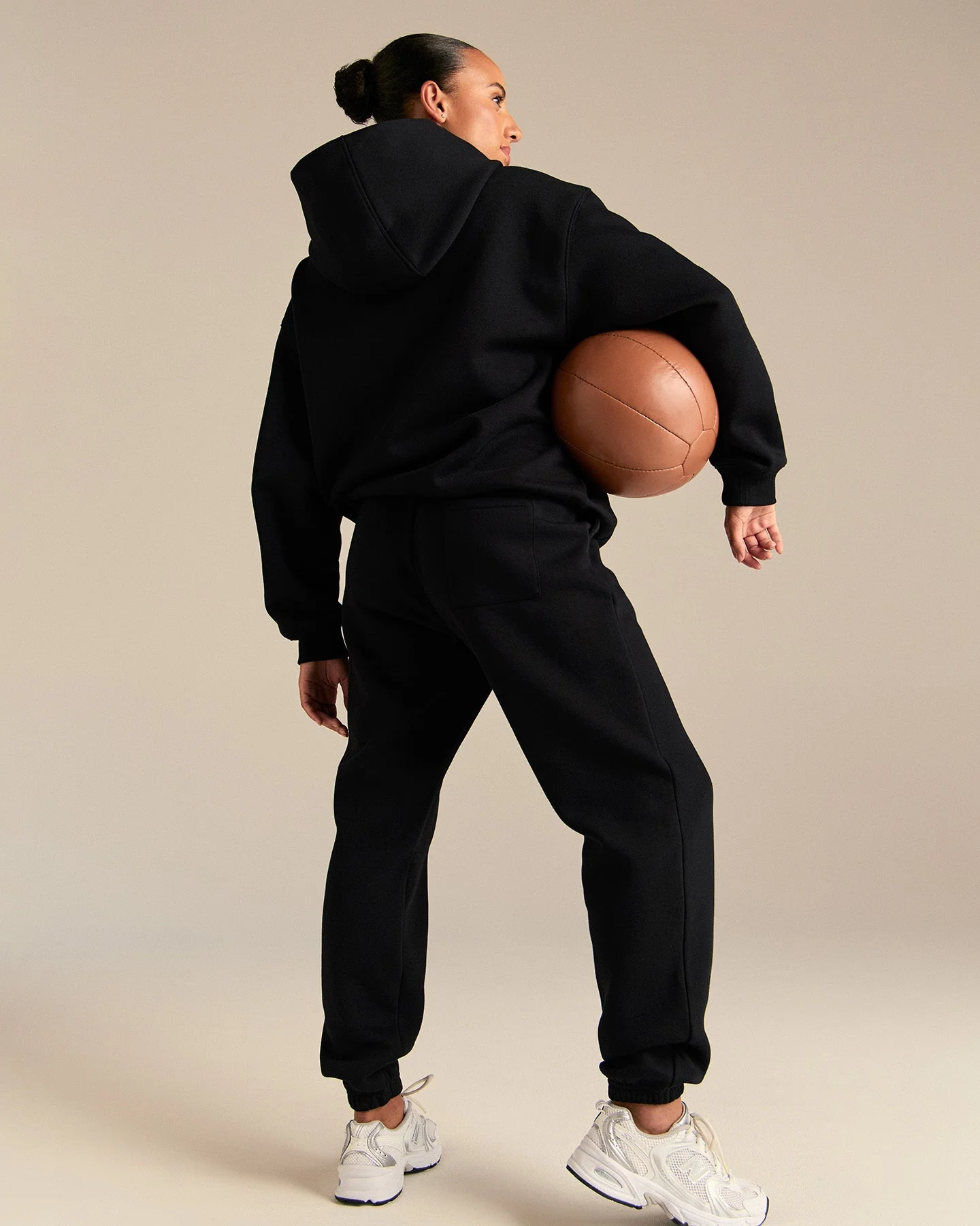 Comfort Oversized Sports Club Hoodie | Black - Image 2