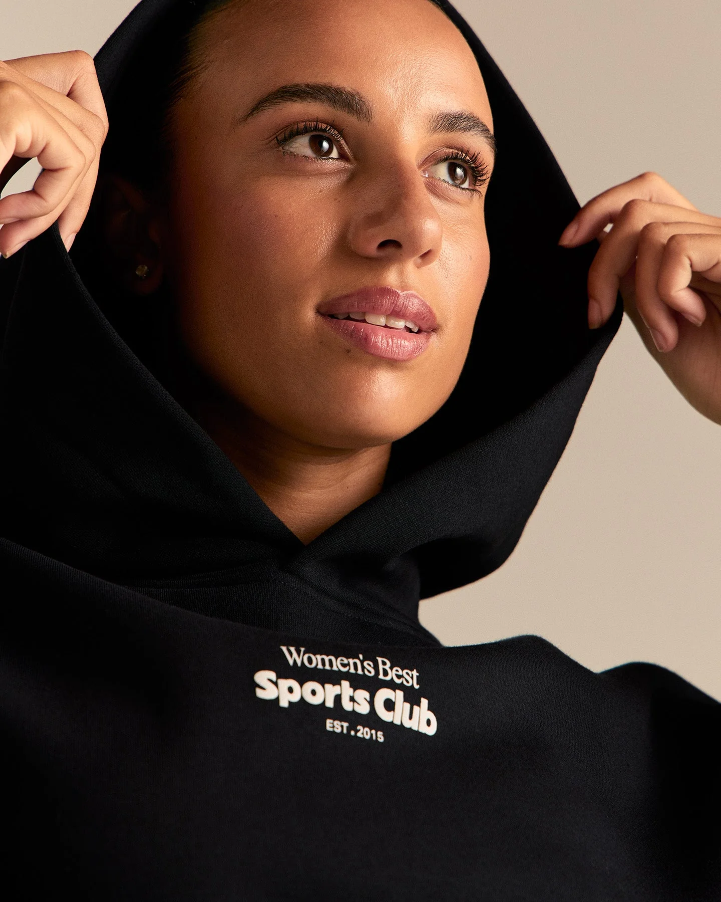 Comfort Oversized Sports Club Hoodie | Black - Image 3