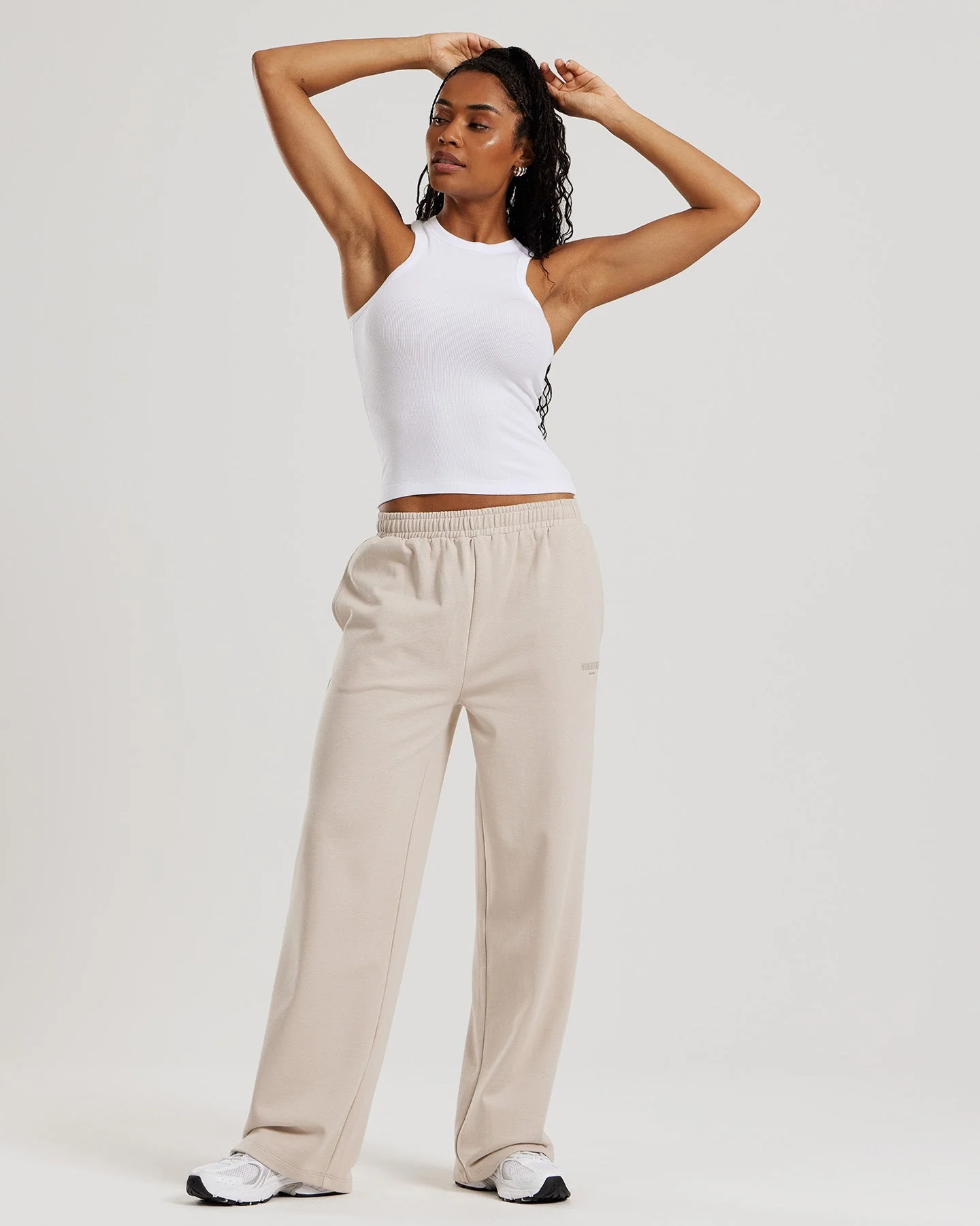 Comfort Ribbed Midi Tank | White - Image 6