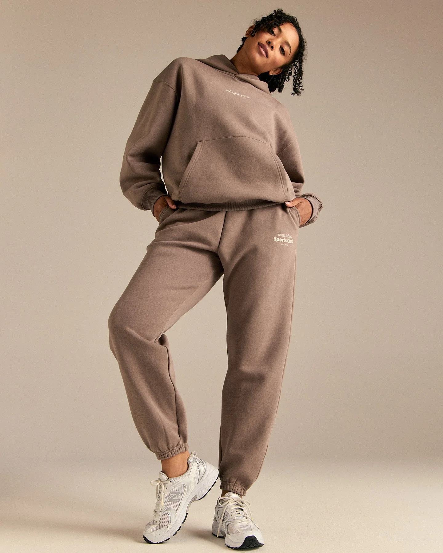 Comfort Sports Club Joggers | Taupe Grey - Image 4