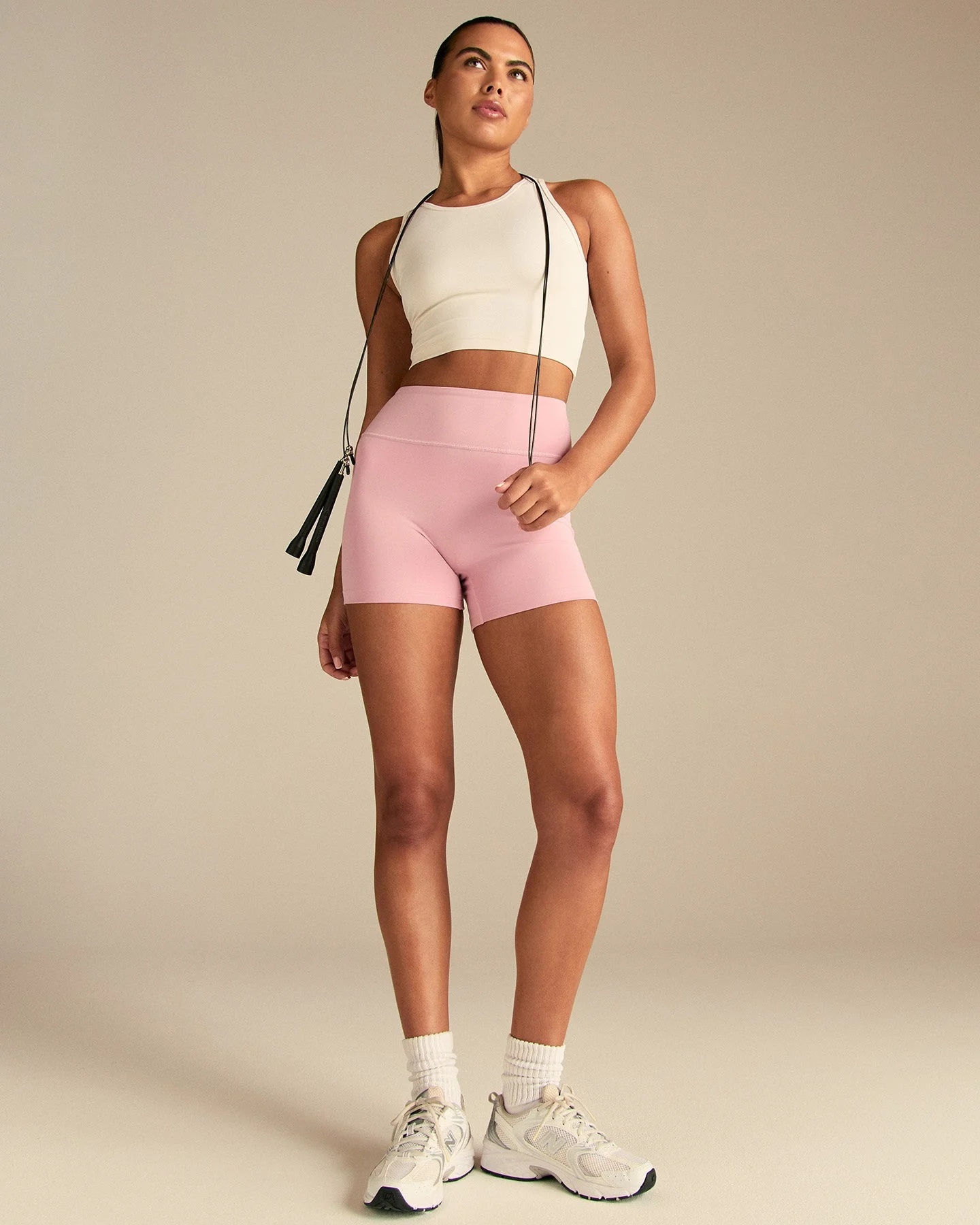 Essential Crop Tank Top | Coconut White - Image 3