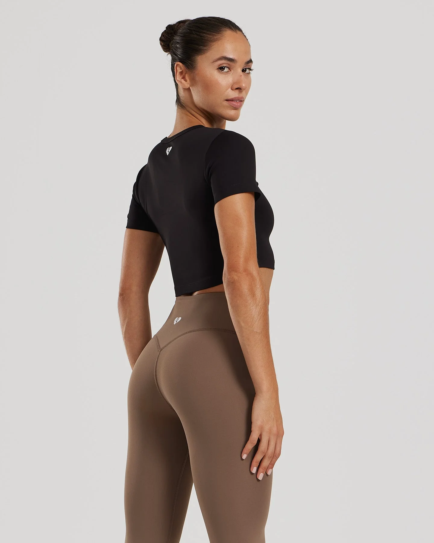 Essential Cropped Short Sleeve Tee | Black - Image 6