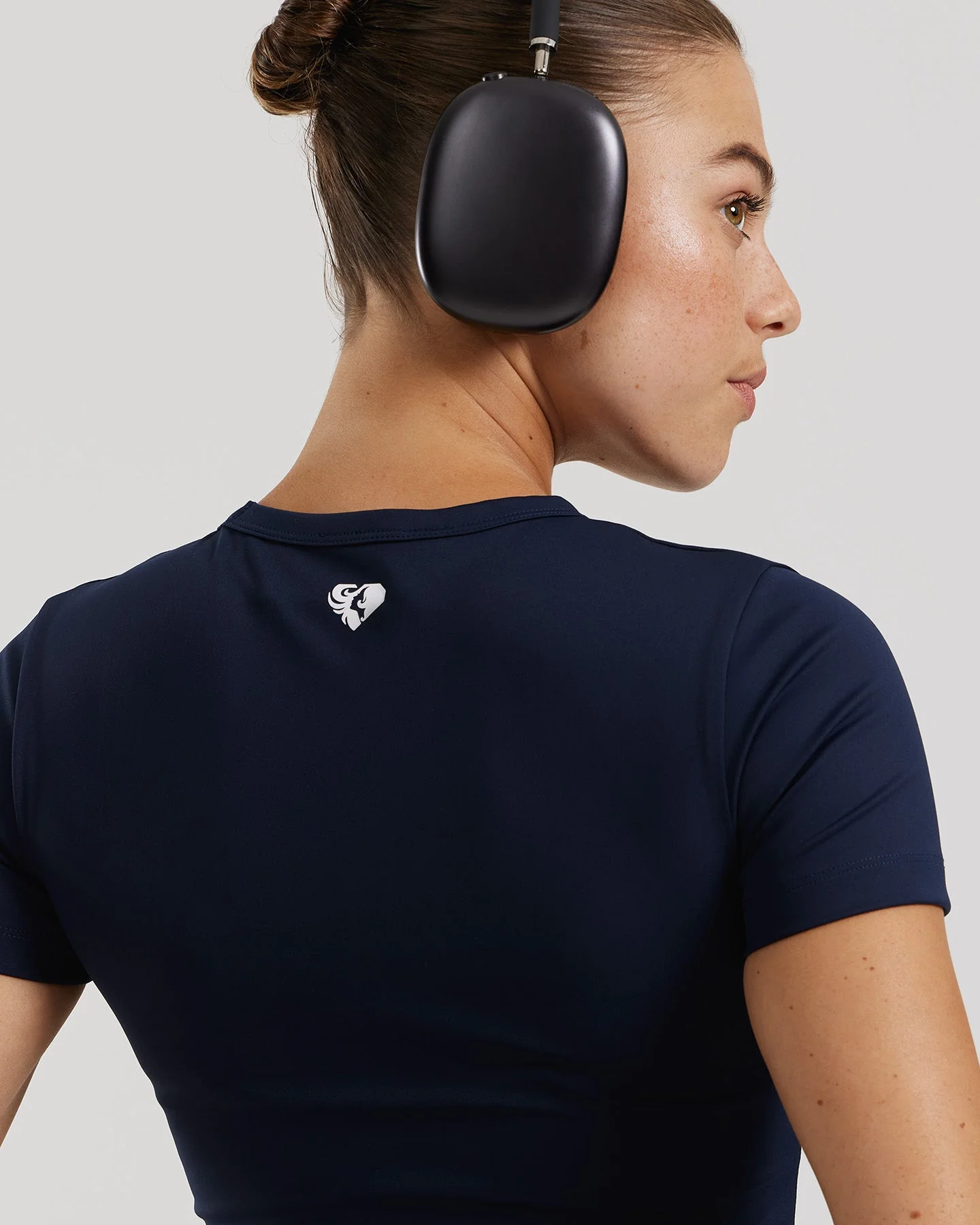 Essential Cropped Short Sleeve Tee | Sapphire Blue - Image 3