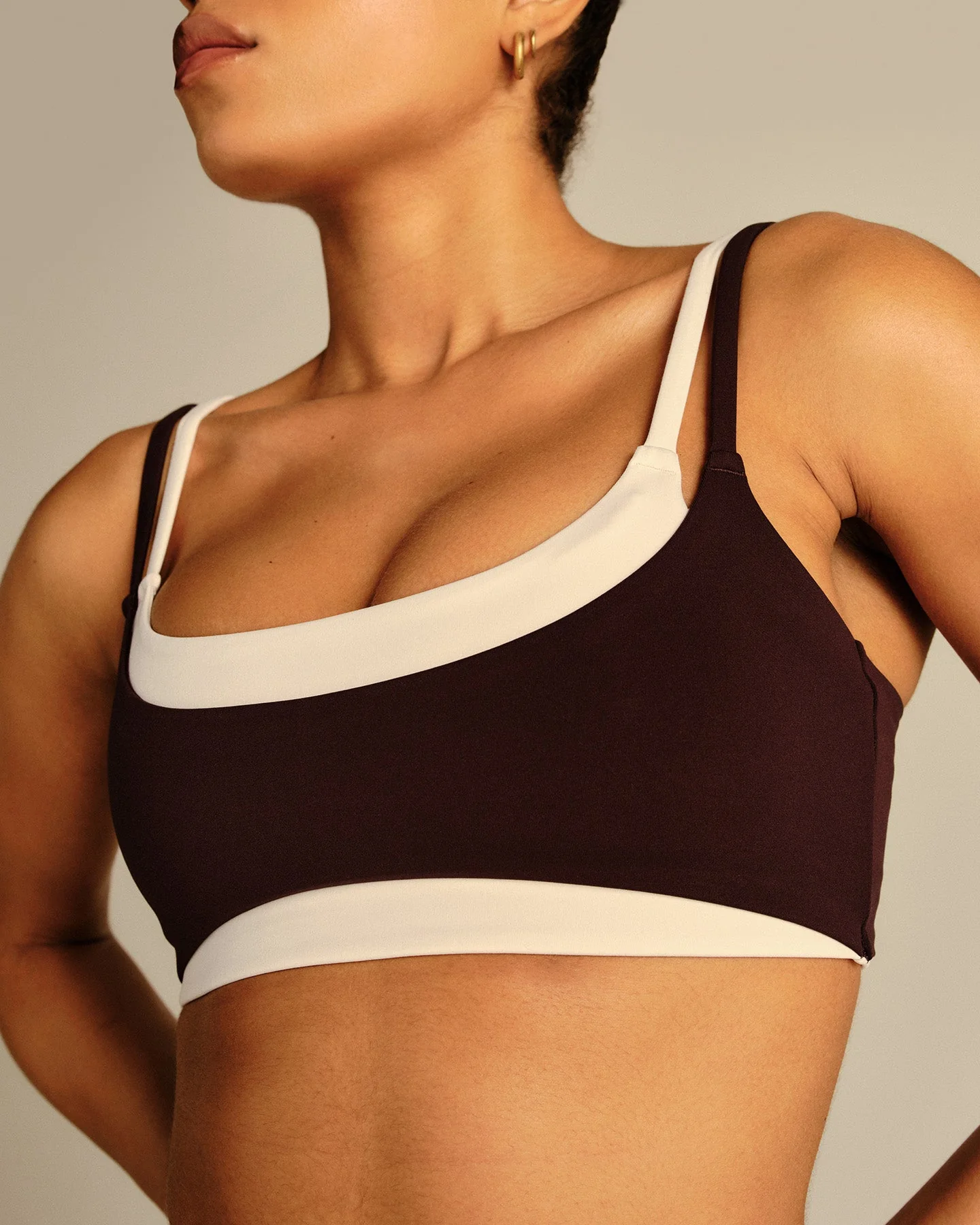 Essential Double Layer Bra | Cafe Noir - Image 6