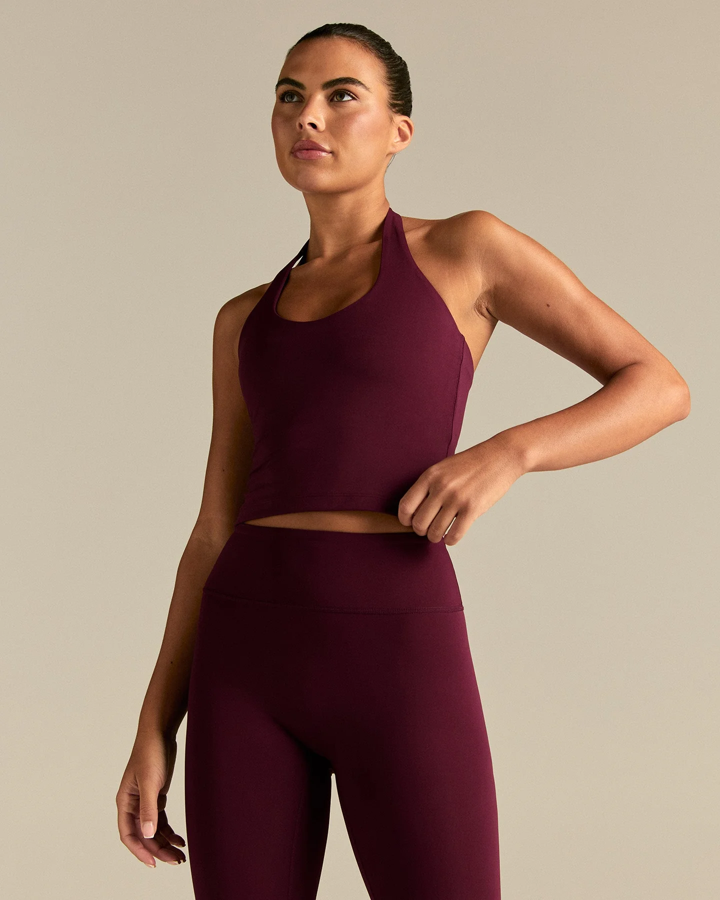 Essential Halter Tank | Merlot - Image 8