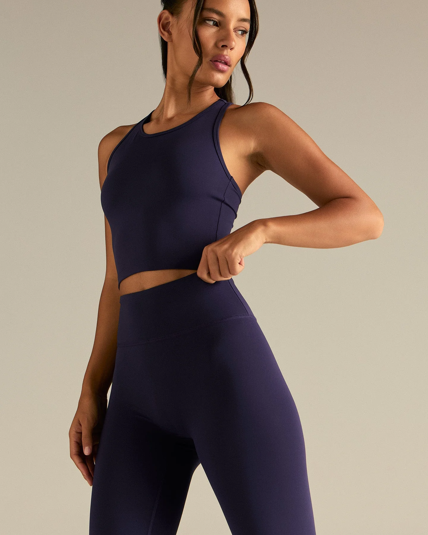 Essential High Waist Leggings | Mystic Purple - Image 6