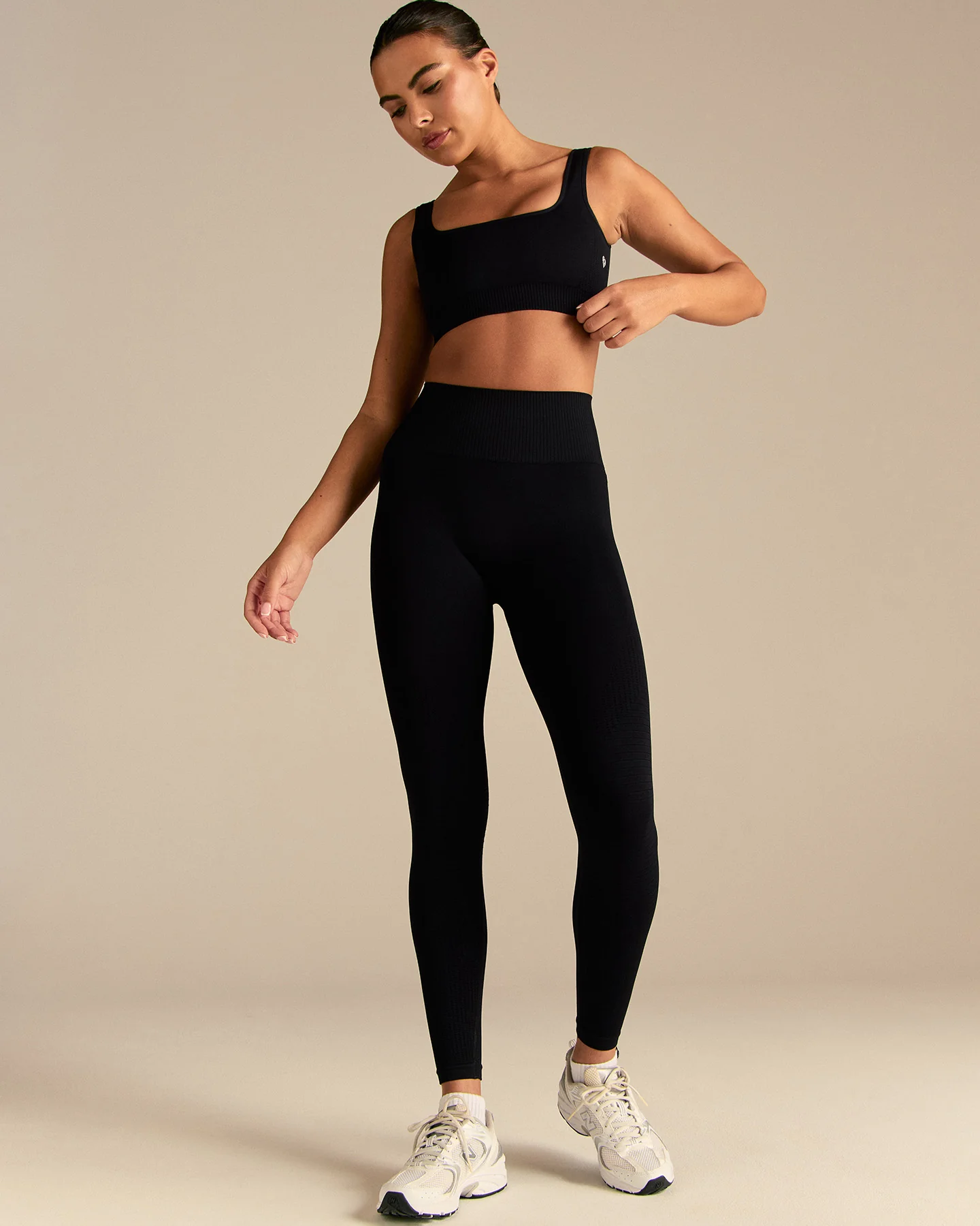 Power Open Back Mini Bra | Black - Image 4