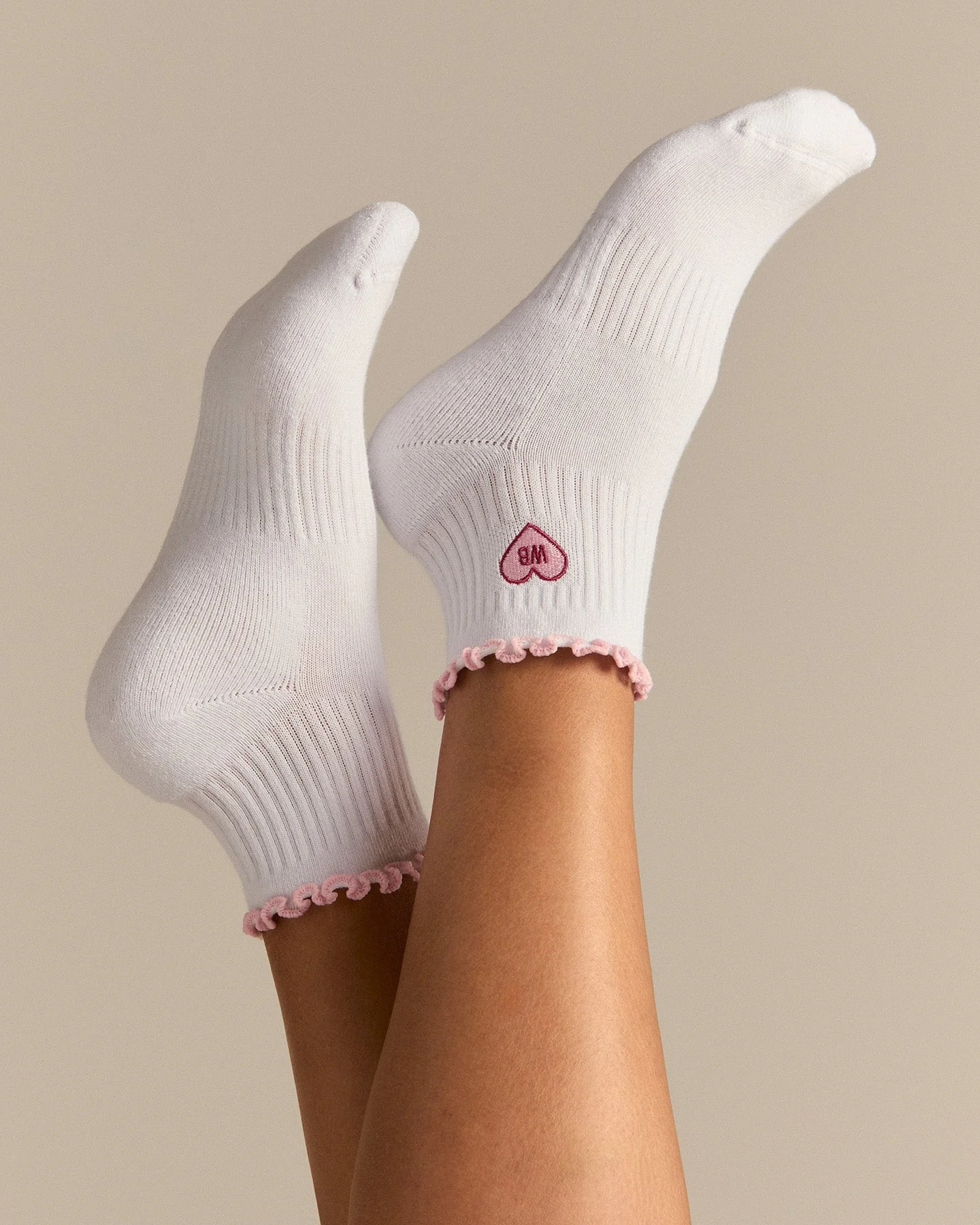Quarter Frilly Ankle Socks (2PK) | Sweet Pink/Strawberry Kiss - Image 2