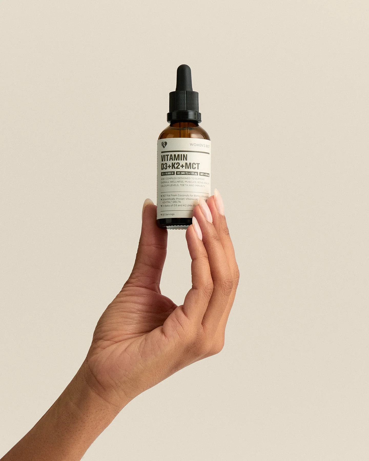Vitamin D3 + K2 + MCT Liquid Drops (10,000IU) - Image 3